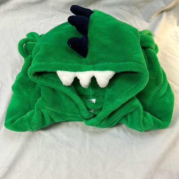 GAP - Toddler recycled sherpa fuzzy dinosaur bath robe. Size 2 - Picture 1 of 4